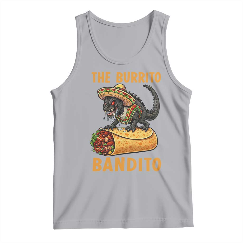 Funny Cinco De Mayo Chupacabra Tank Top The Burrito Bandito TS12 Athletic Heather Print Your Wear