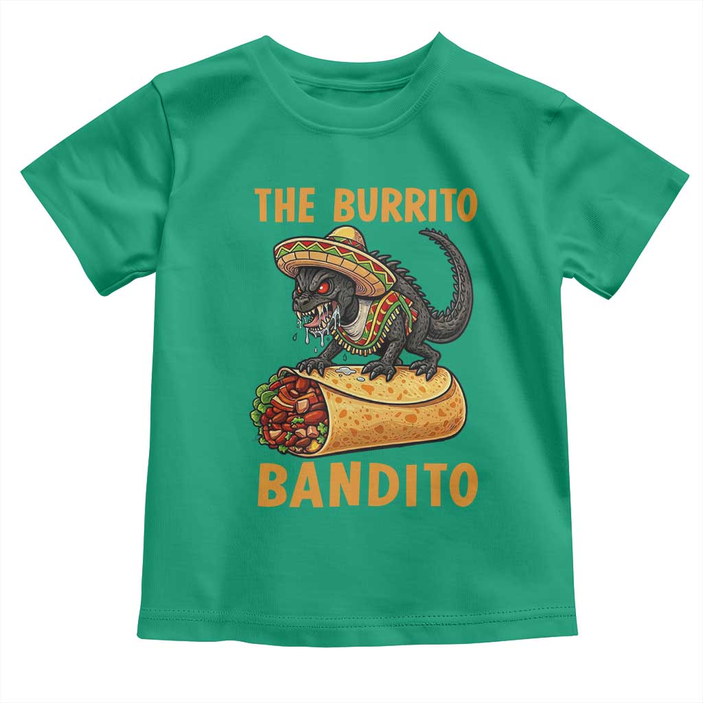 Funny Cinco De Mayo Chupacabra Toddler T Shirt The Burrito Bandito TS12 Irish Green Print Your Wear
