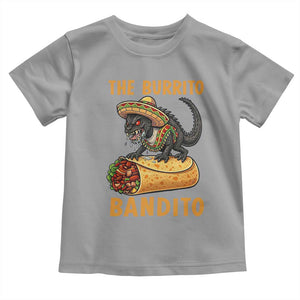 Funny Cinco De Mayo Chupacabra Toddler T Shirt The Burrito Bandito TS12 Sport Gray Print Your Wear