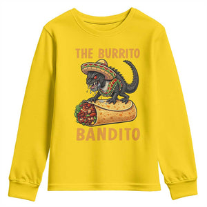 Funny Cinco De Mayo Chupacabra Youth Sweatshirt The Burrito Bandito TS12 Daisy Print Your Wear