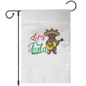 Funny Cinco De Mayo Chupacabra Garden Flag Lets Fiesta TS12 Black Print Your Wear
