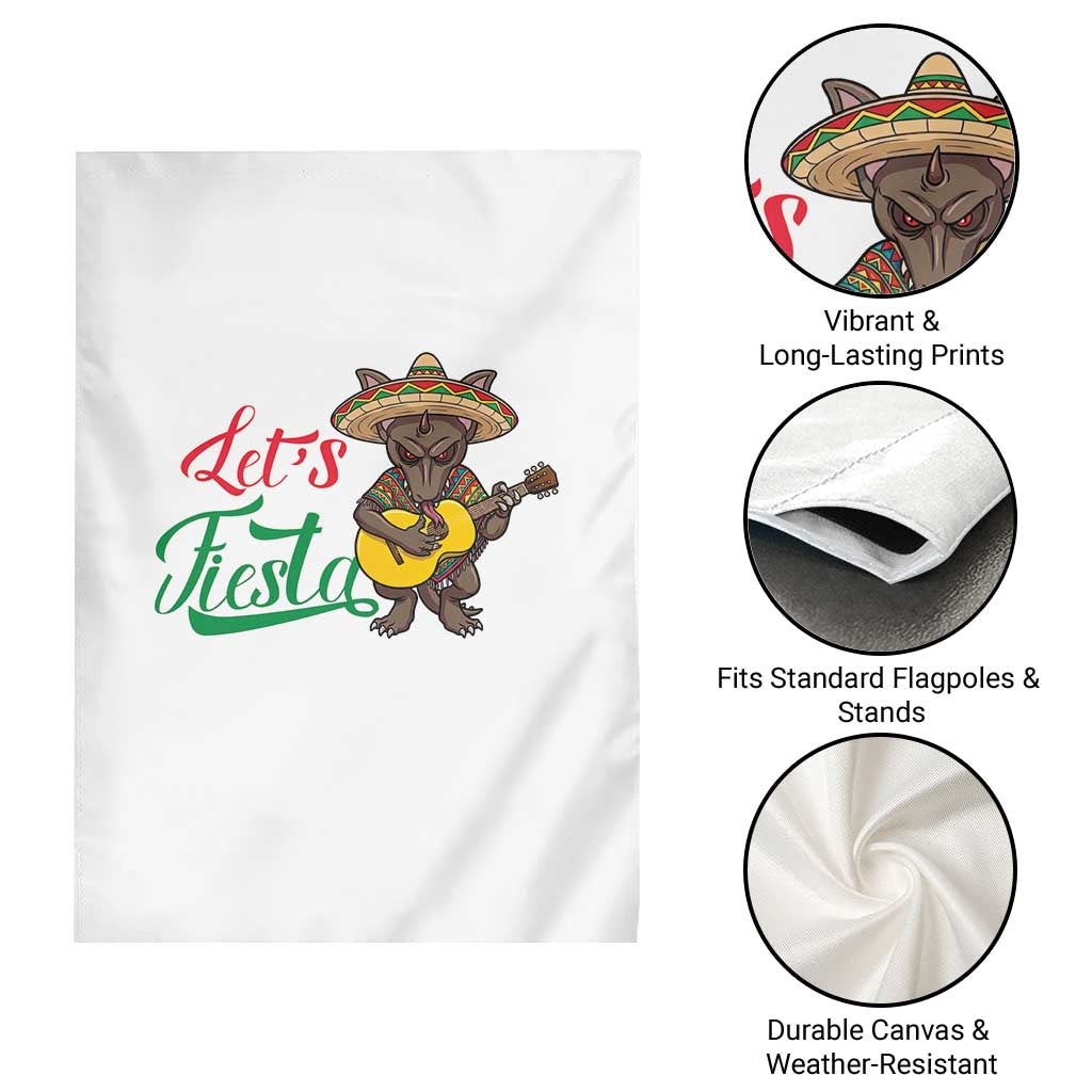 Funny Cinco De Mayo Chupacabra Garden Flag Lets Fiesta TS12 Print Your Wear
