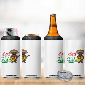 Funny Cinco De Mayo Chupacabra 4 in 1 Can Cooler Tumbler Lets Fiesta TS12 Print Your Wear