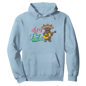 Funny Cinco De Mayo Chupacabra Hoodie Lets Fiesta TS12 Light Blue Print Your Wear