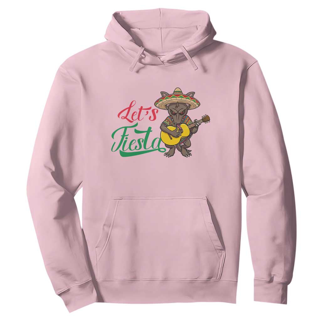 Funny Cinco De Mayo Chupacabra Hoodie Lets Fiesta TS12 Light Pink Print Your Wear
