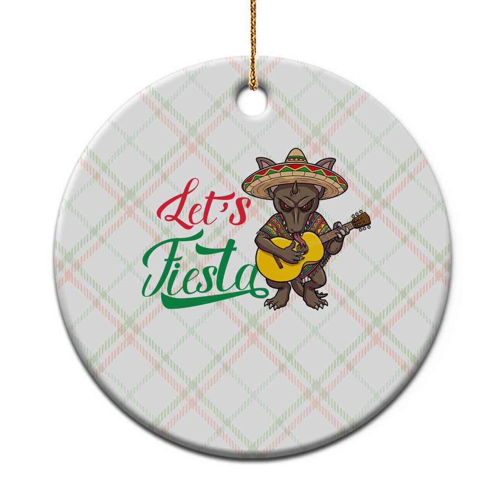 Funny Cinco De Mayo Chupacabra Ceramic Ornament Lets Fiesta TS12 1pc Christmas Plaid Print Your Wear