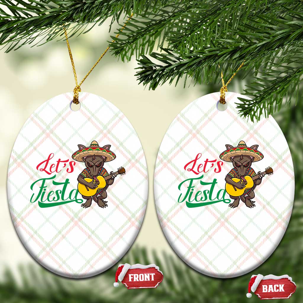 Funny Cinco De Mayo Chupacabra Ceramic Ornament Lets Fiesta TS12 Print Your Wear