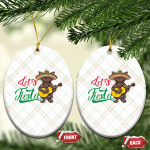 Funny Cinco De Mayo Chupacabra Ceramic Ornament Lets Fiesta TS12 Print Your Wear