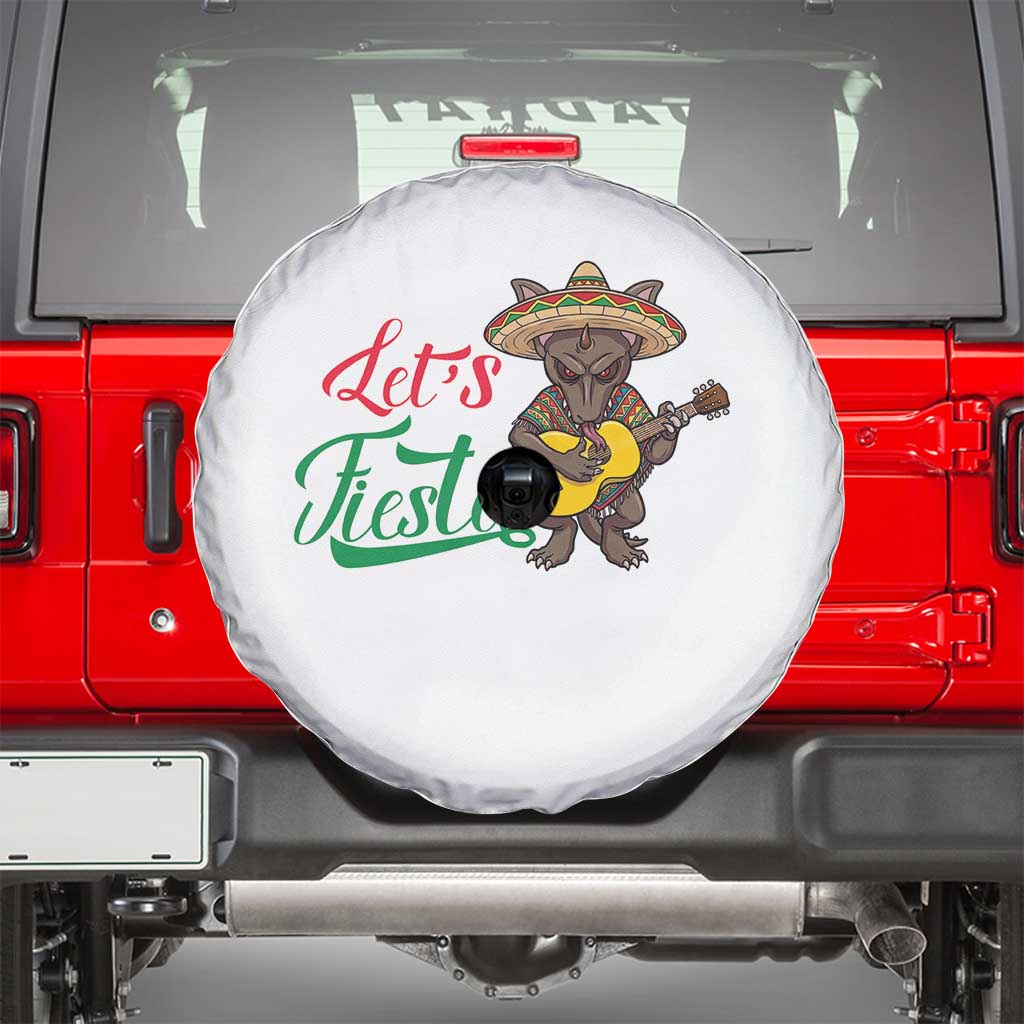 Funny Cinco De Mayo Chupacabra Spare Tire Cover Lets Fiesta TS12 Black Print Your Wear