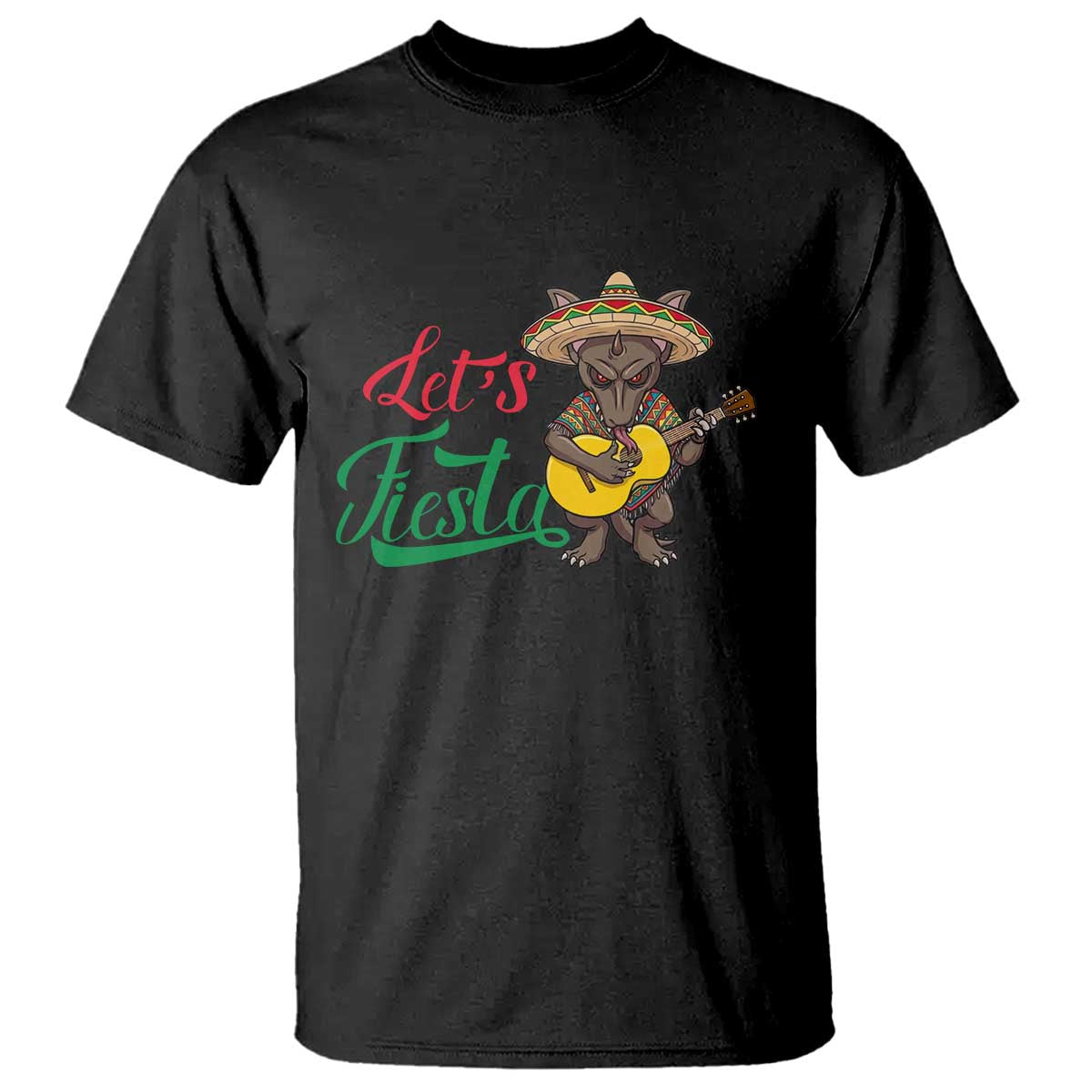 Funny Cinco De Mayo Chupacabra T Shirt Lets Fiesta TS12 Black Print Your Wear