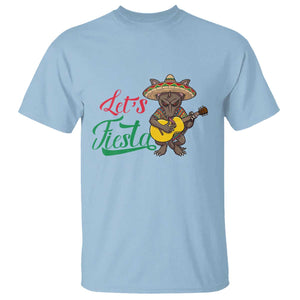 Funny Cinco De Mayo Chupacabra T Shirt Lets Fiesta TS12 Light Blue Print Your Wear