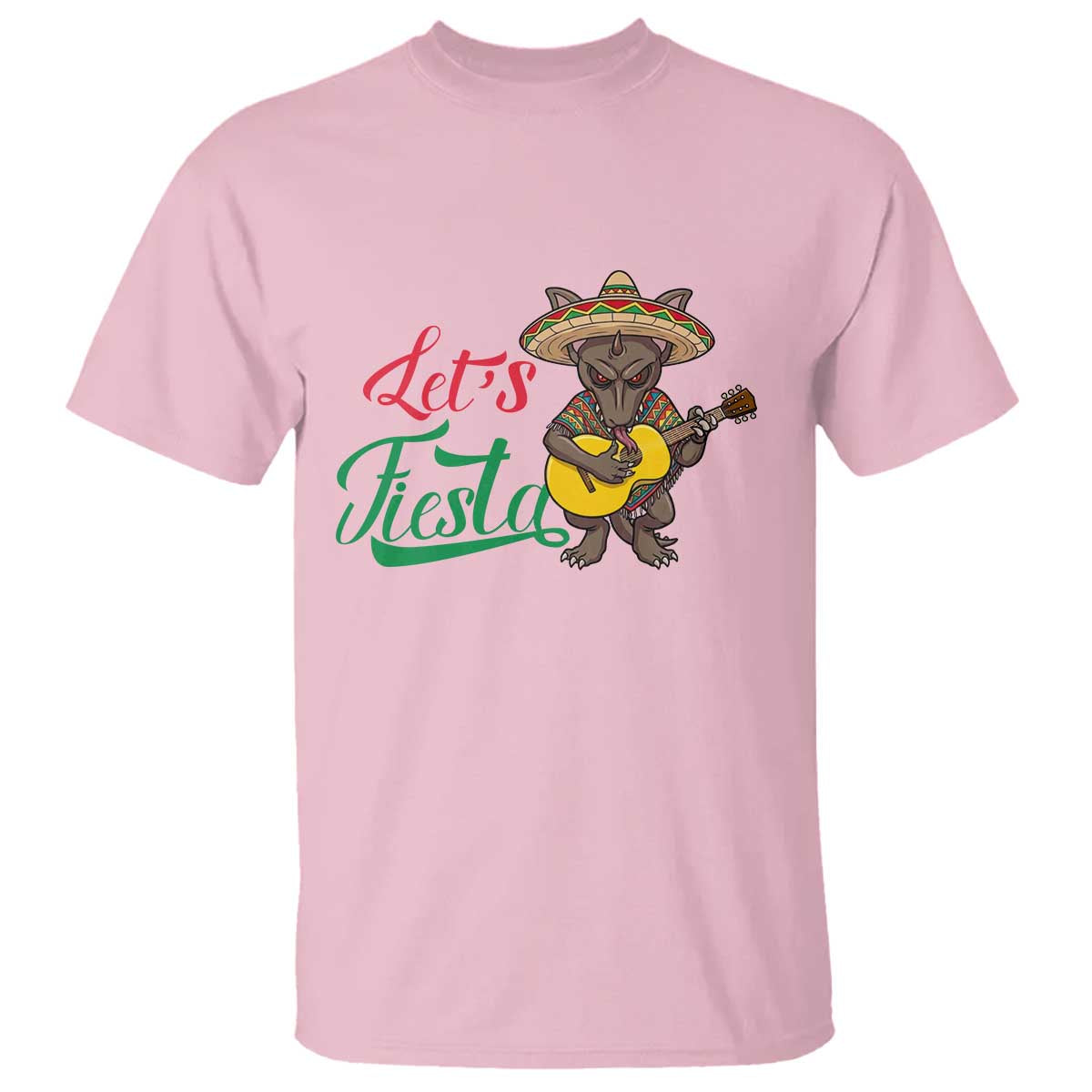 Funny Cinco De Mayo Chupacabra T Shirt Lets Fiesta TS12 Light Pink Print Your Wear