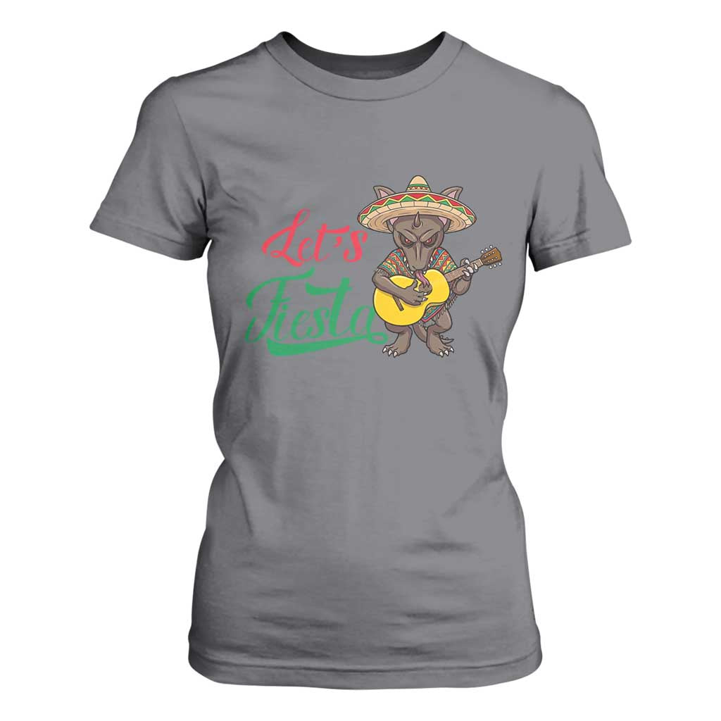 Funny Cinco De Mayo Chupacabra T Shirt For Women Lets Fiesta TS12 Charcoal Print Your Wear