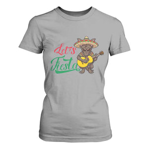 Funny Cinco De Mayo Chupacabra T Shirt For Women Lets Fiesta TS12 Sport Gray Print Your Wear