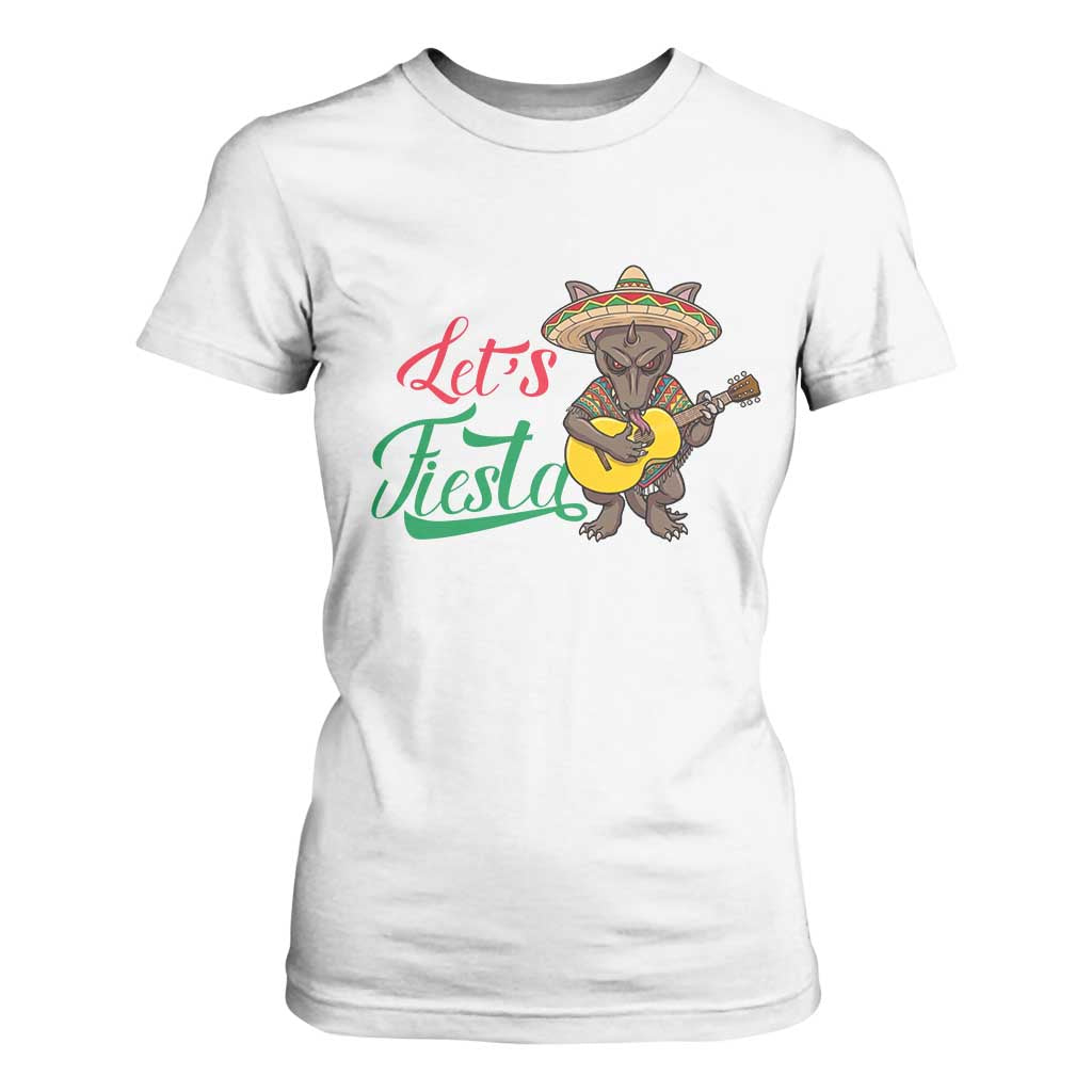 Funny Cinco De Mayo Chupacabra T Shirt For Women Lets Fiesta TS12 White Print Your Wear