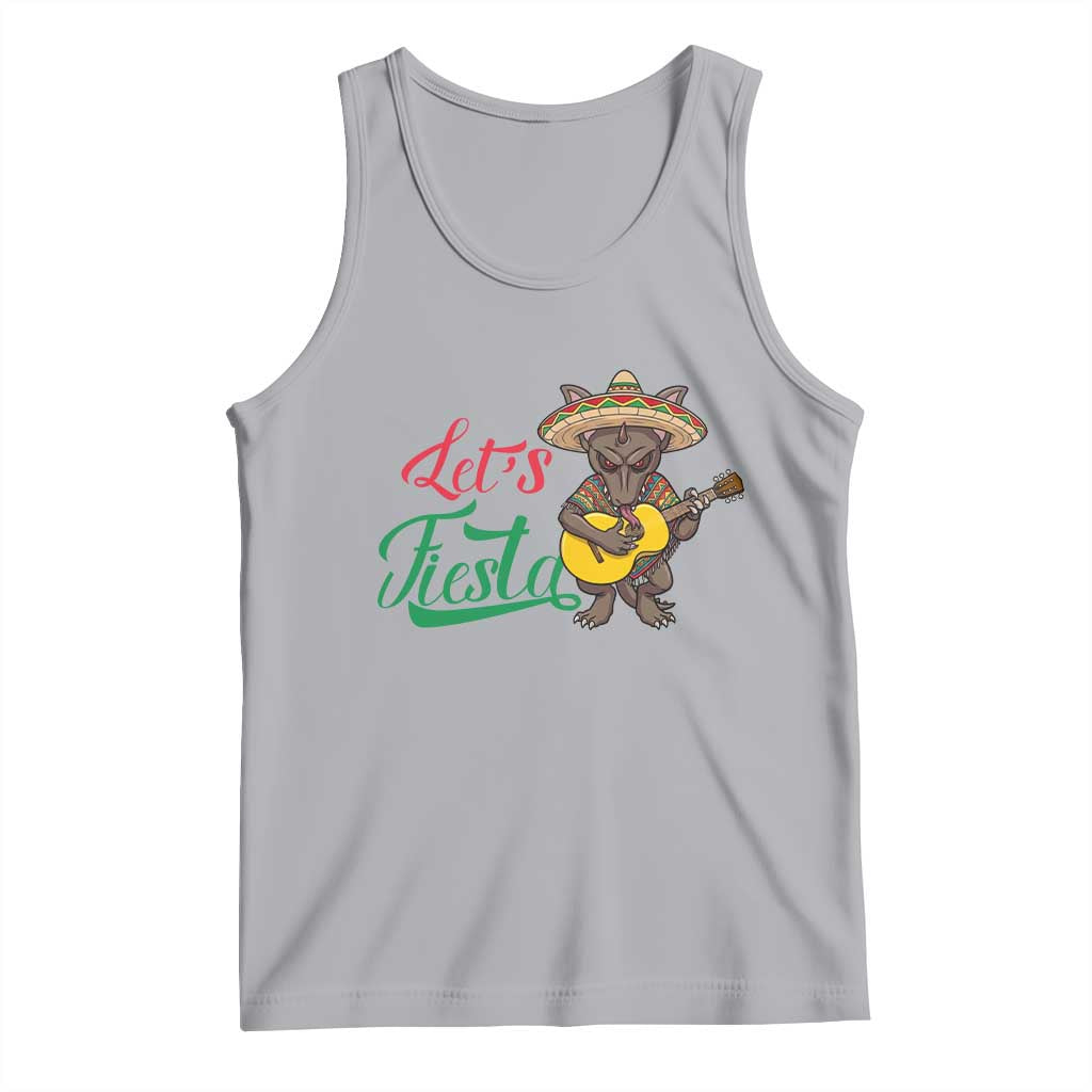 Funny Cinco De Mayo Chupacabra Tank Top Lets Fiesta TS12 Athletic Heather Print Your Wear