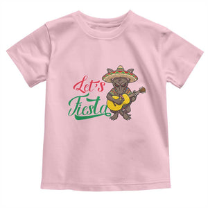 Funny Cinco De Mayo Chupacabra Toddler T Shirt Lets Fiesta TS12 Light Pink Print Your Wear