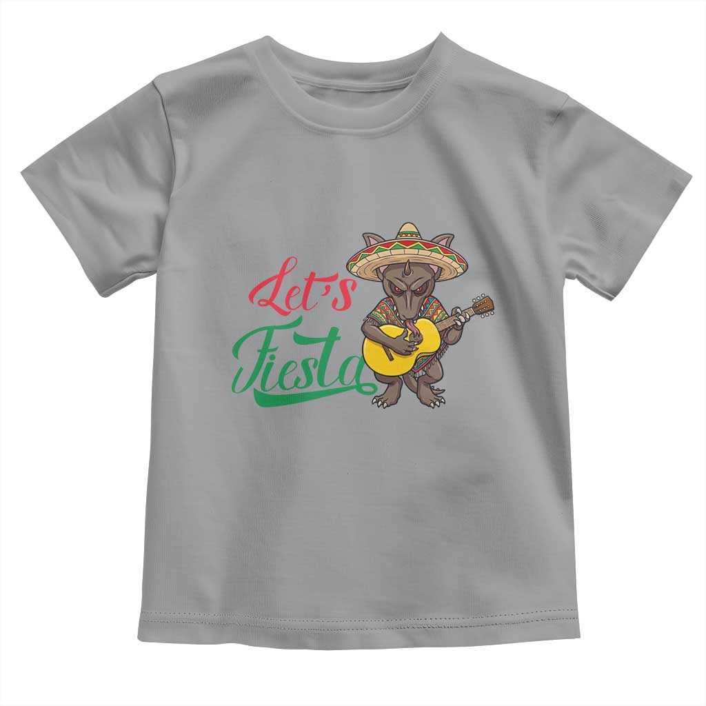 Funny Cinco De Mayo Chupacabra Toddler T Shirt Lets Fiesta TS12 Sport Gray Print Your Wear