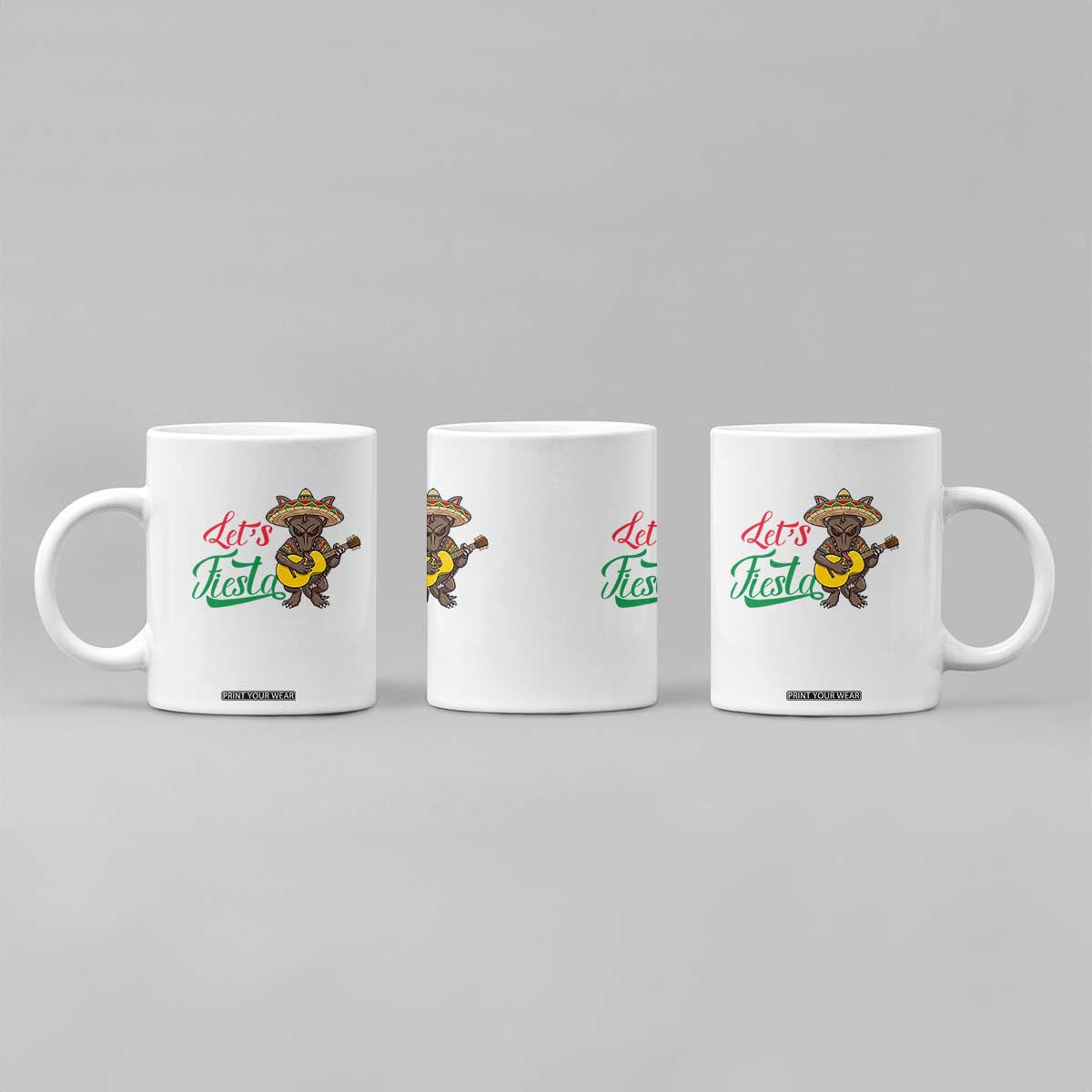 Funny Cinco De Mayo Chupacabra Coffee Mug Lets Fiesta TS12 Print Your Wear