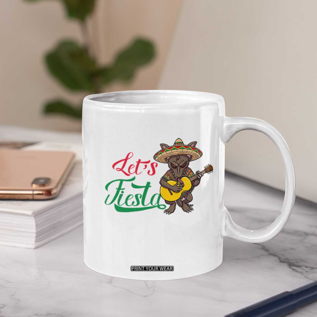 Funny Cinco De Mayo Chupacabra Coffee Mug Lets Fiesta TS12 Print Your Wear