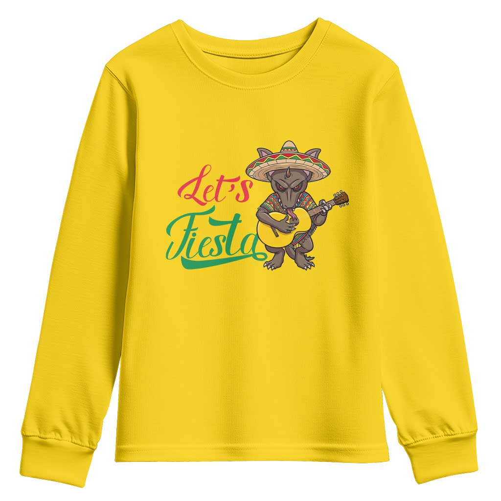 Funny Cinco De Mayo Chupacabra Youth Sweatshirt Lets Fiesta TS12 Daisy Print Your Wear