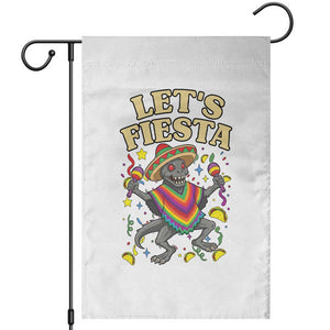 Funny Chupacabra Lets Fiesta Garden Flag Cinco De Mayo Gift TS12 White Print Your Wear