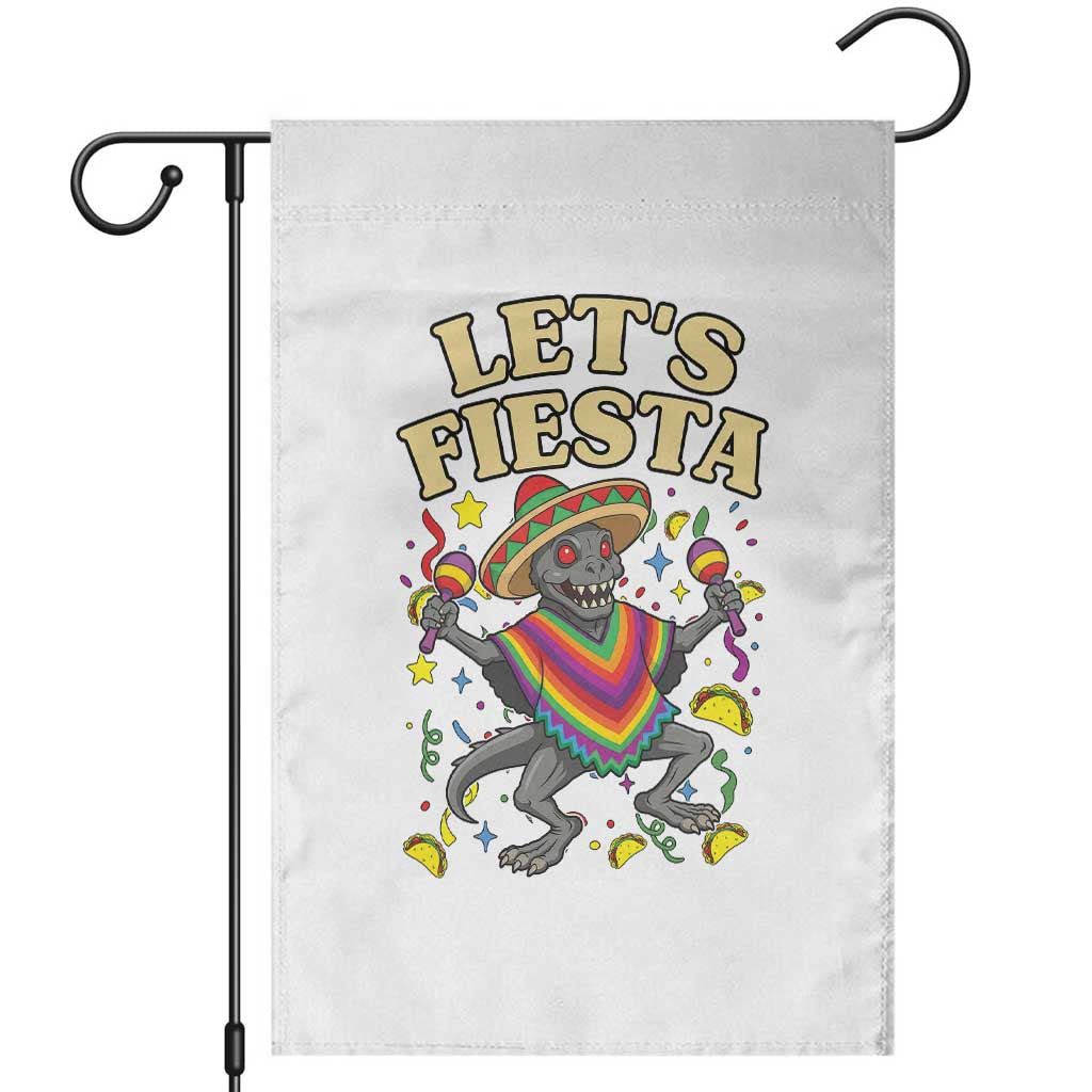 Funny Chupacabra Lets Fiesta Garden Flag Cinco De Mayo Gift TS12 White Print Your Wear