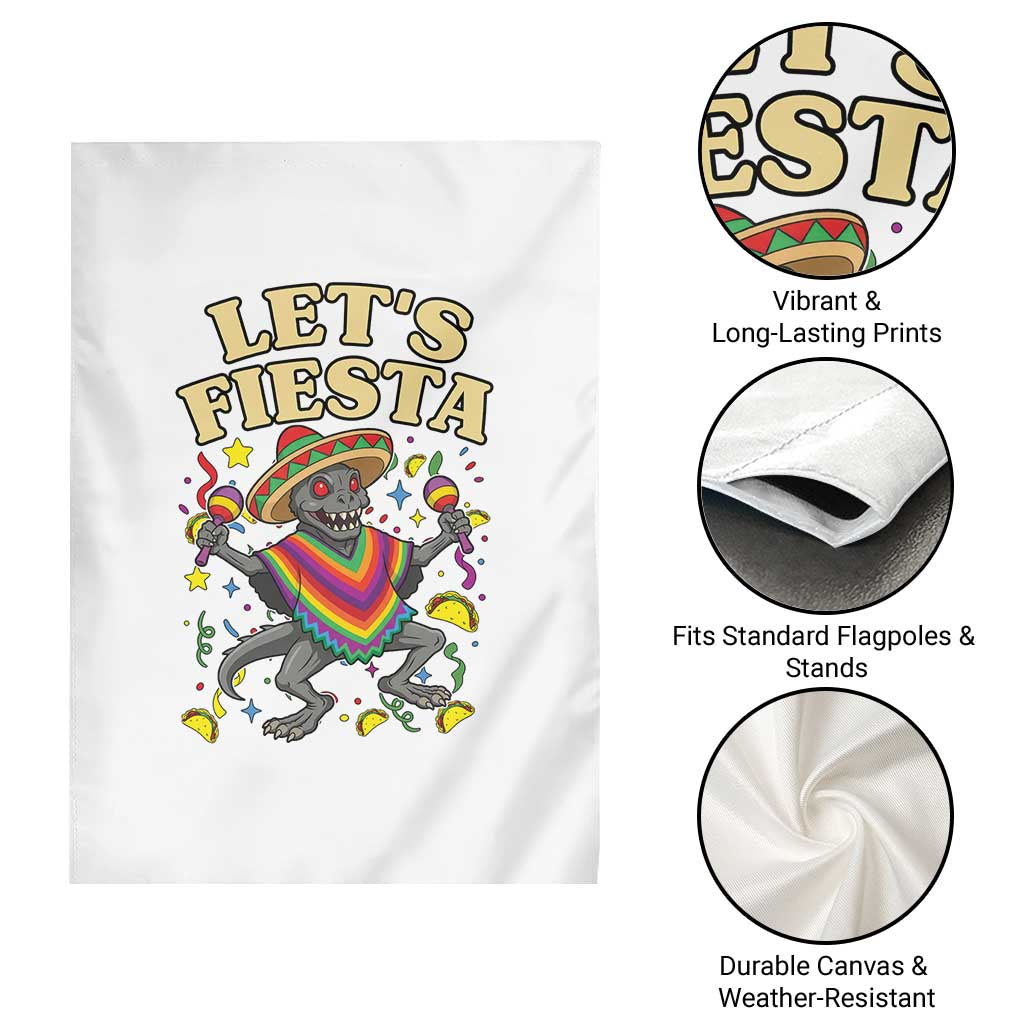 Funny Chupacabra Lets Fiesta Garden Flag Cinco De Mayo Gift TS12 Print Your Wear