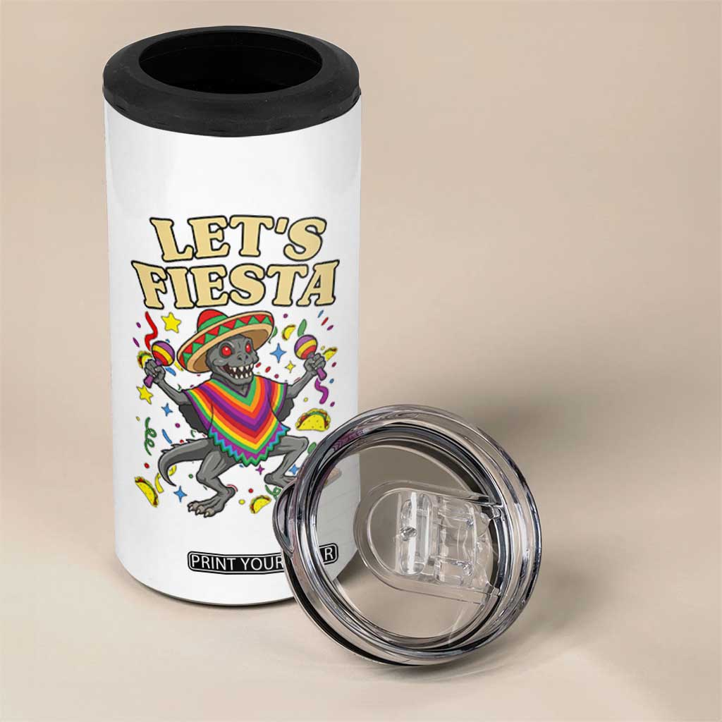 Funny Chupacabra Lets Fiesta 4 in 1 Can Cooler Tumbler Cinco De Mayo Gift TS12 Print Your Wear
