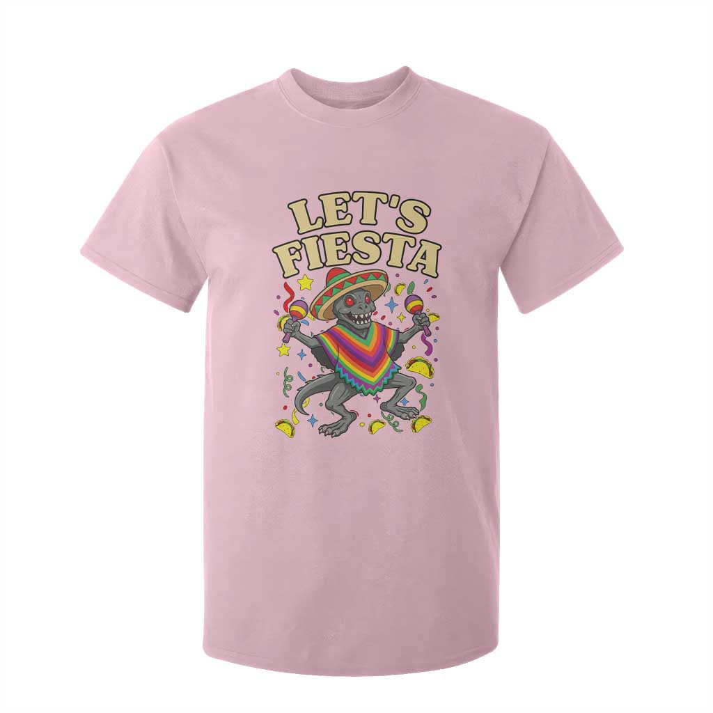Funny Chupacabra Lets Fiesta T Shirt For Kid Cinco De Mayo Gift TS12 Light Pink Print Your Wear