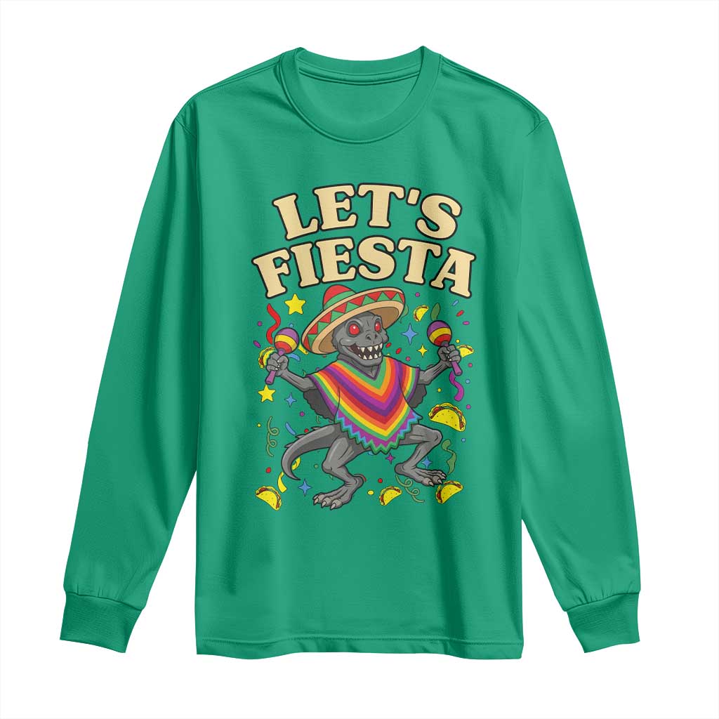 Funny Chupacabra Lets Fiesta Long Sleeve Shirt Cinco De Mayo Gift TS12 Irish Green Print Your Wear