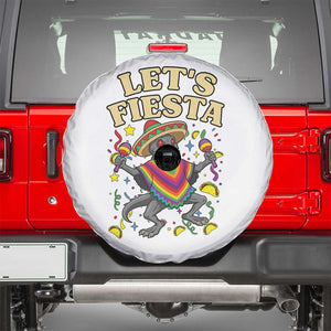 Funny Chupacabra Lets Fiesta Spare Tire Cover Cinco De Mayo Gift TS12 White Print Your Wear