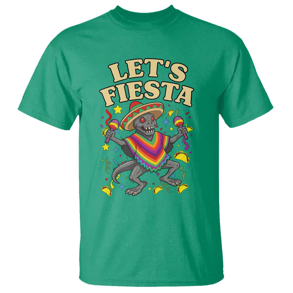 Funny Chupacabra Lets Fiesta T Shirt Cinco De Mayo Gift TS12 Irish Green Print Your Wear