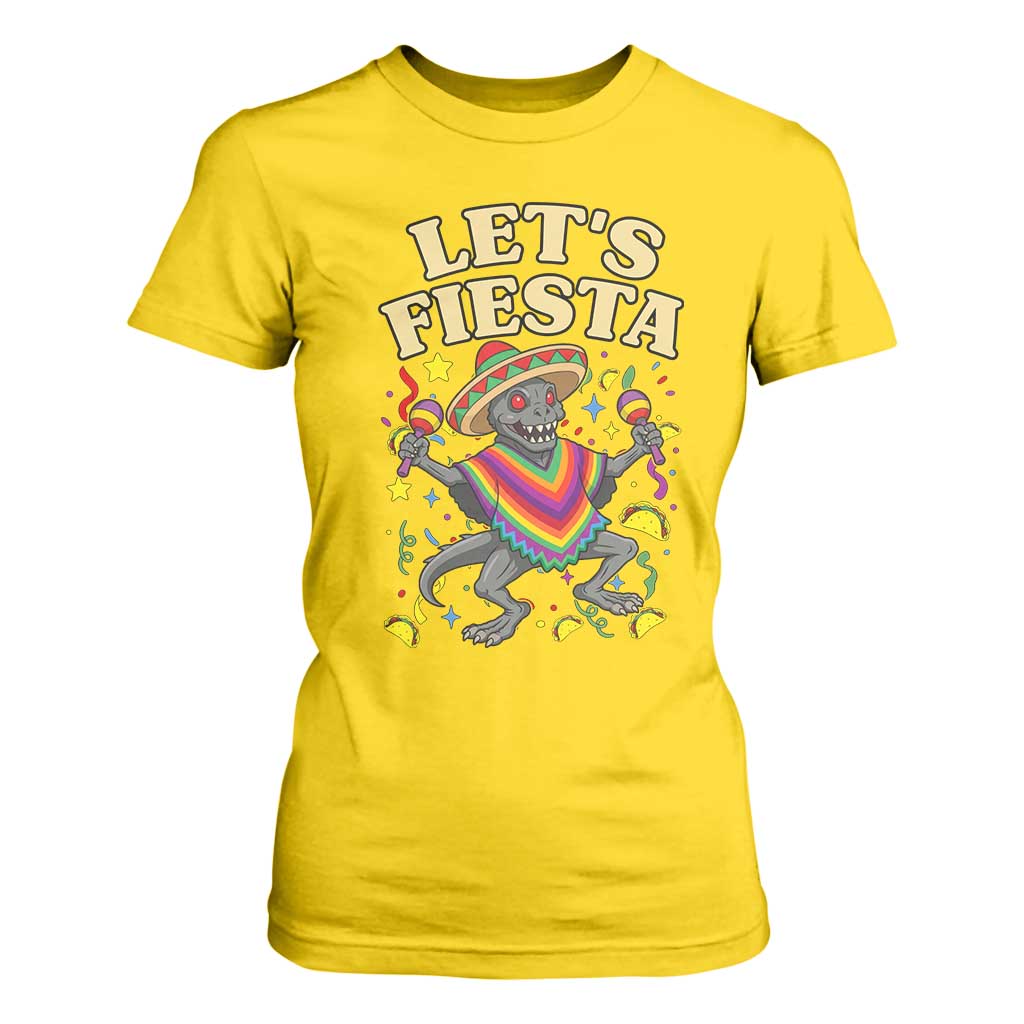 Funny Chupacabra Lets Fiesta T Shirt For Women Cinco De Mayo Gift TS12 Daisy Print Your Wear