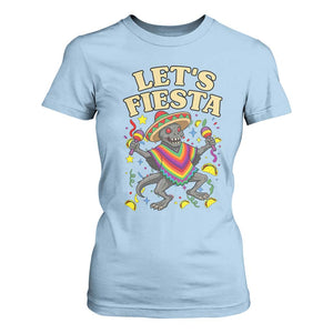 Funny Chupacabra Lets Fiesta T Shirt For Women Cinco De Mayo Gift TS12 Light Blue Print Your Wear