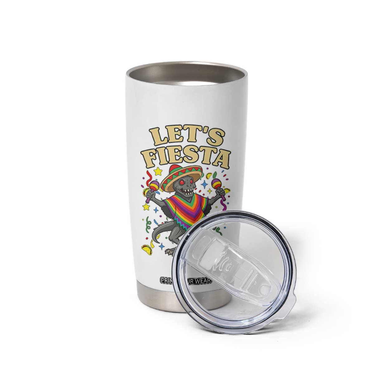 Funny Chupacabra Lets Fiesta Tumbler Cup Cinco De Mayo Gift TS12 Print Your Wear