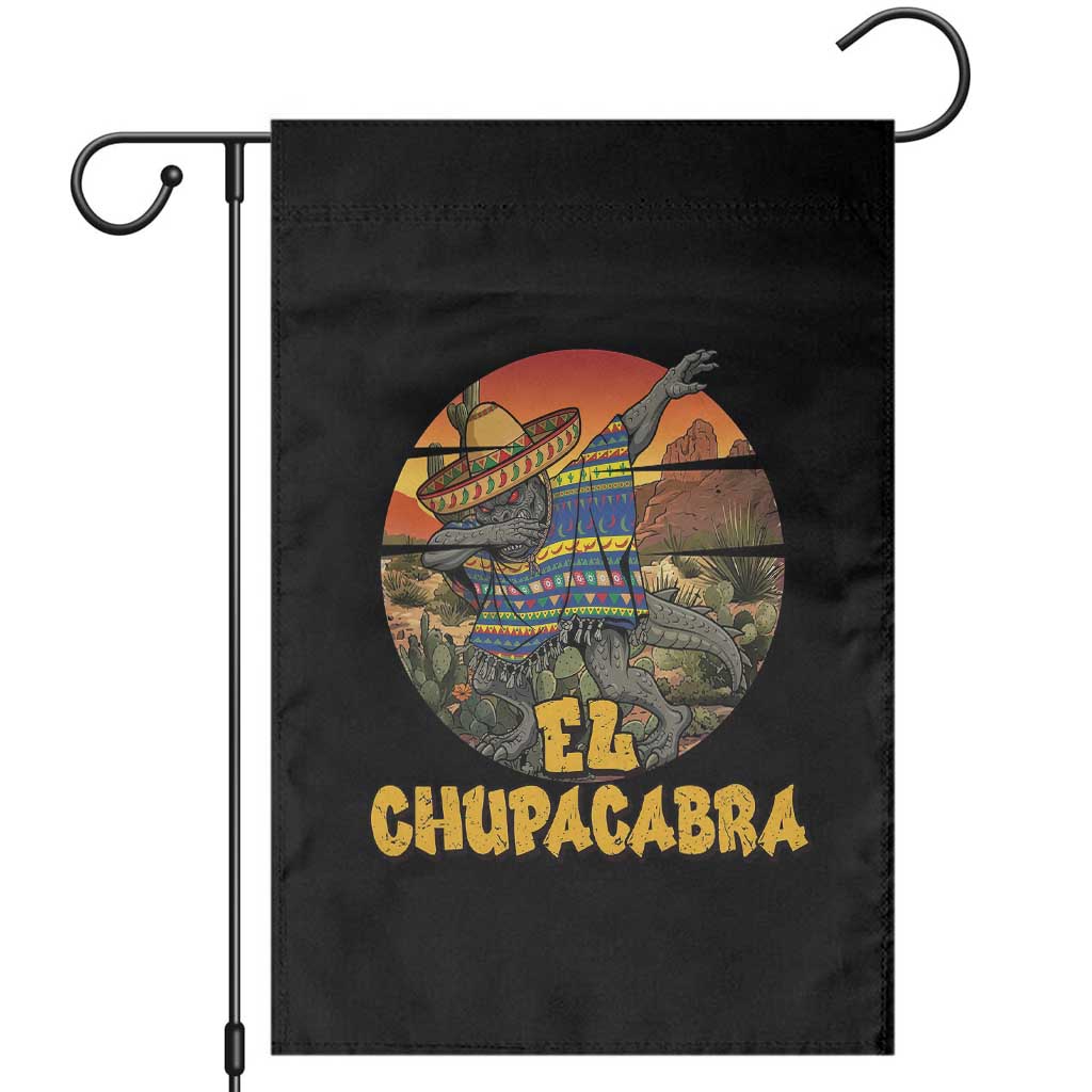 Funny Cinco De Mayo Cryptid Lover Gift Garden Flag El Squatcho Dabbing TS12 Black Print Your Wear