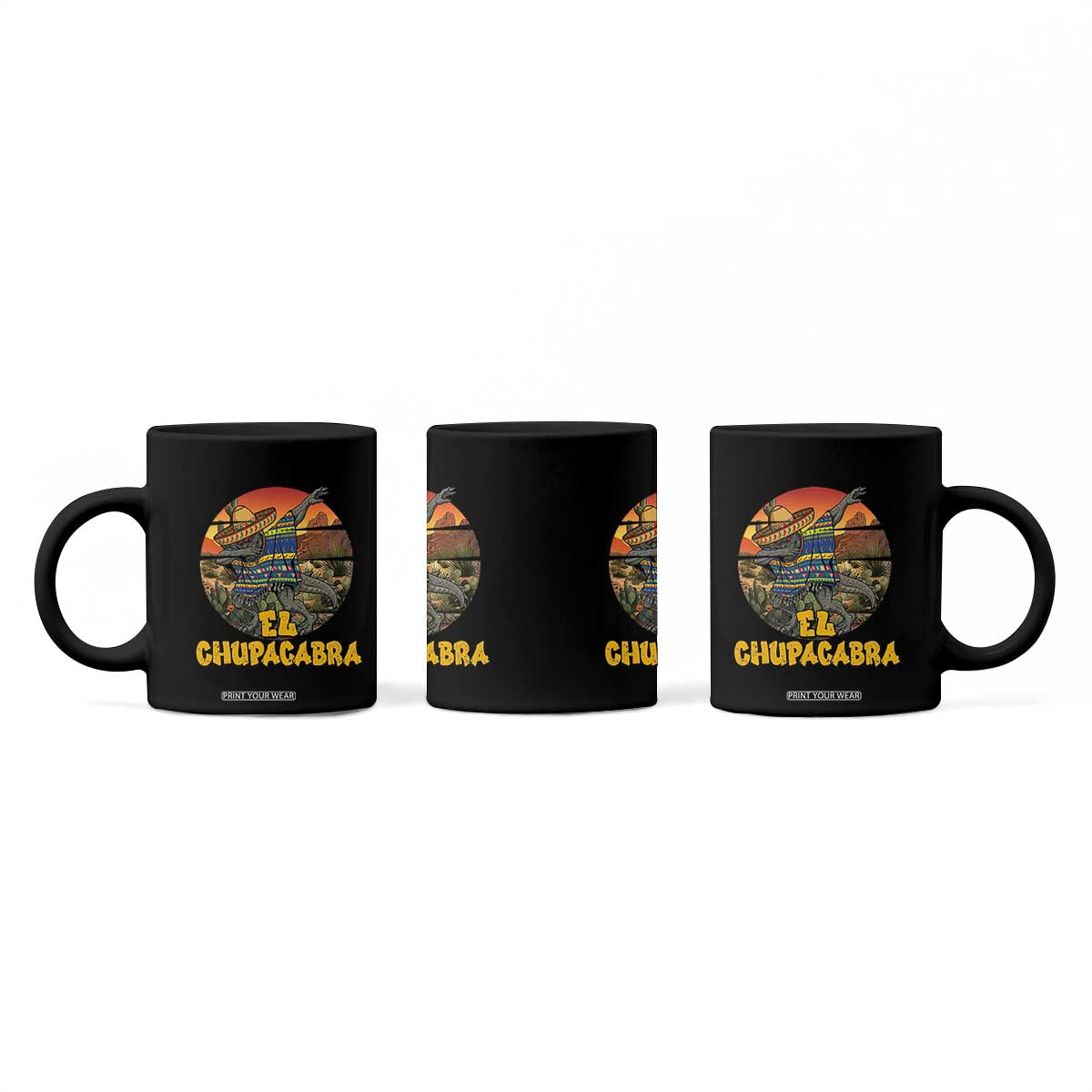 Funny Cinco De Mayo Cryptid Lover Gift Coffee Mug El Squatcho Dabbing TS12 Print Your Wear