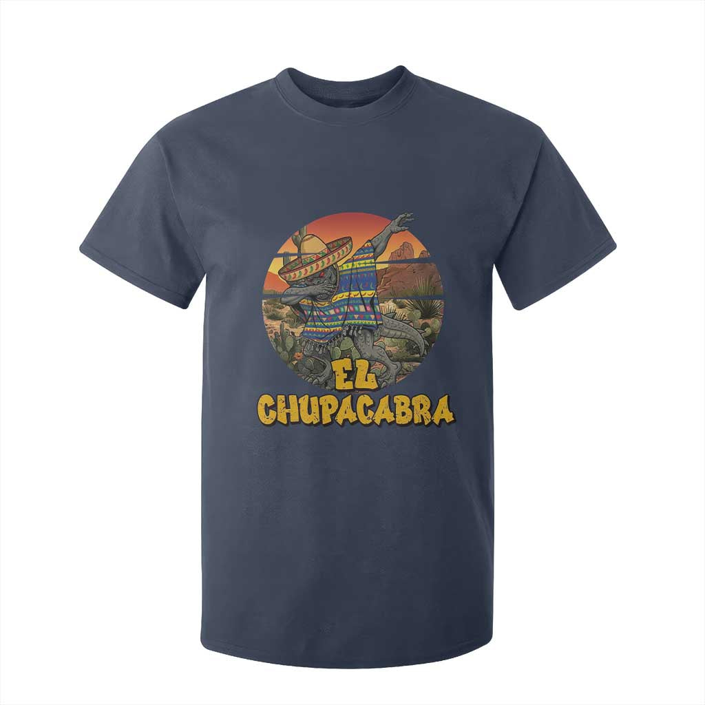 Funny Cinco De Mayo Cryptid Lover Gift T Shirt For Kid El Squatcho Dabbing TS12 Navy Print Your Wear