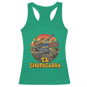 Funny Cinco De Mayo Cryptid Lover Gift Racerback Tank Top El Squatcho Dabbing TS12 Irish Green Print Your Wear