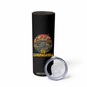 Funny Cinco De Mayo Cryptid Lover Gift Skinny Tumbler El Squatcho Dabbing TS12 Print Your Wear
