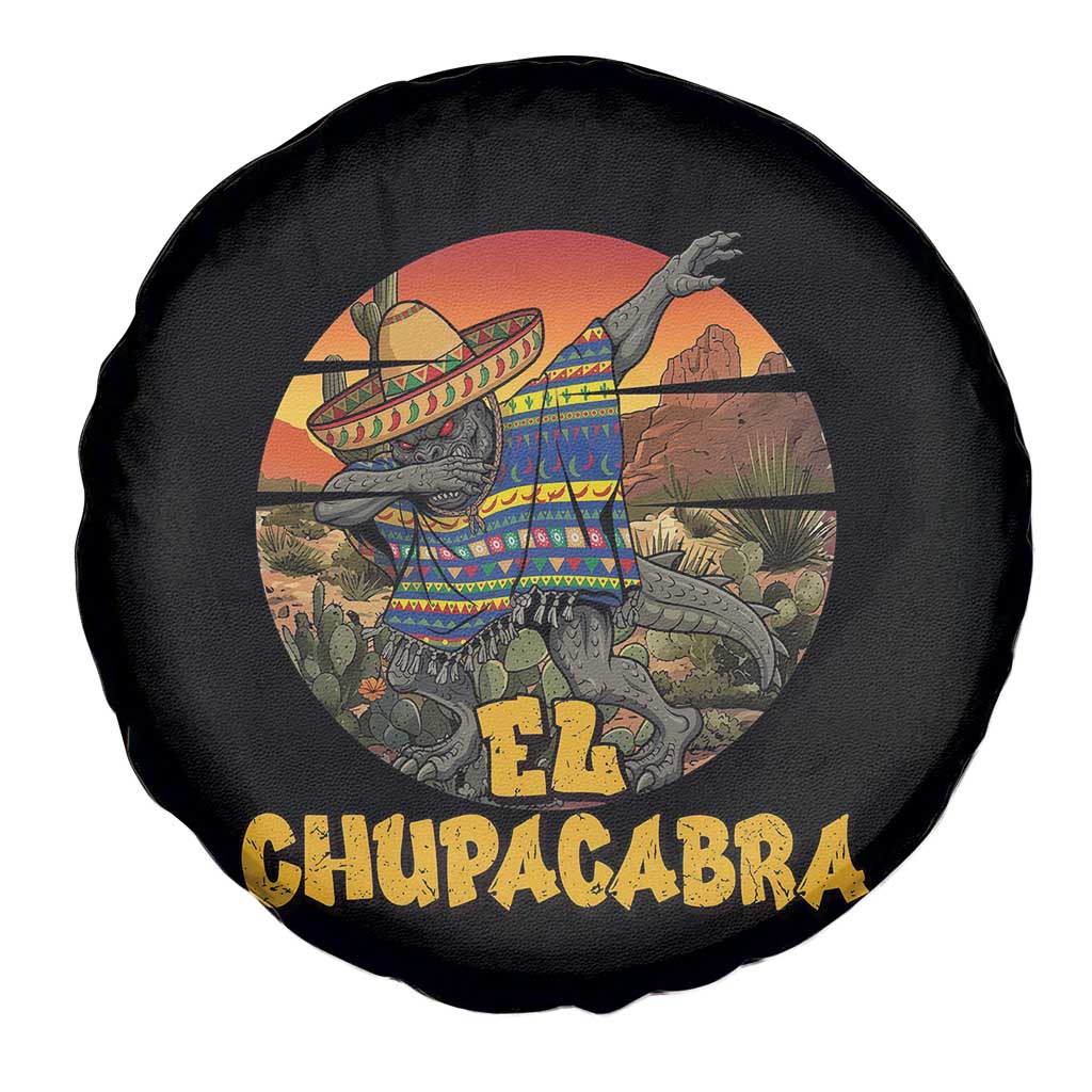 Funny Cinco De Mayo Cryptid Lover Gift Spare Tire Cover El Squatcho Dabbing TS12 Print Your Wear