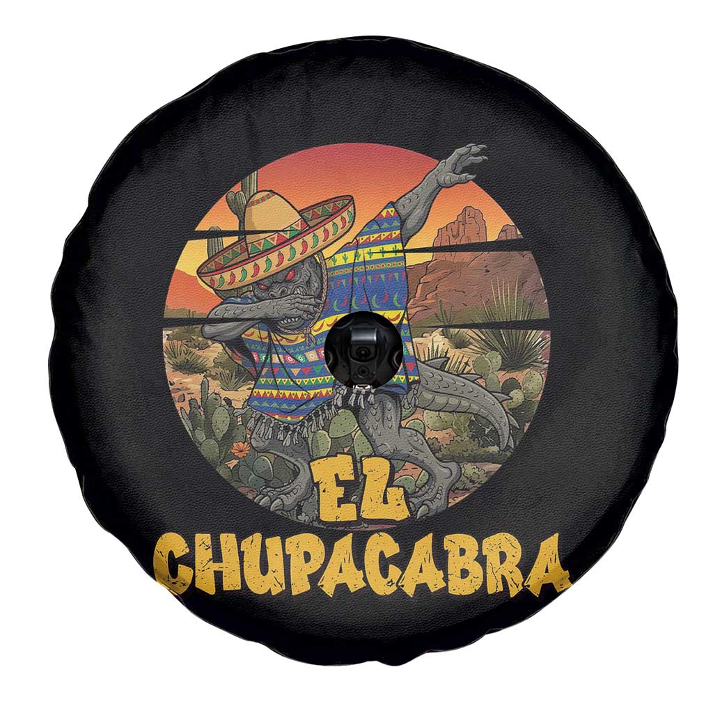 Funny Cinco De Mayo Cryptid Lover Gift Spare Tire Cover El Squatcho Dabbing TS12 Print Your Wear