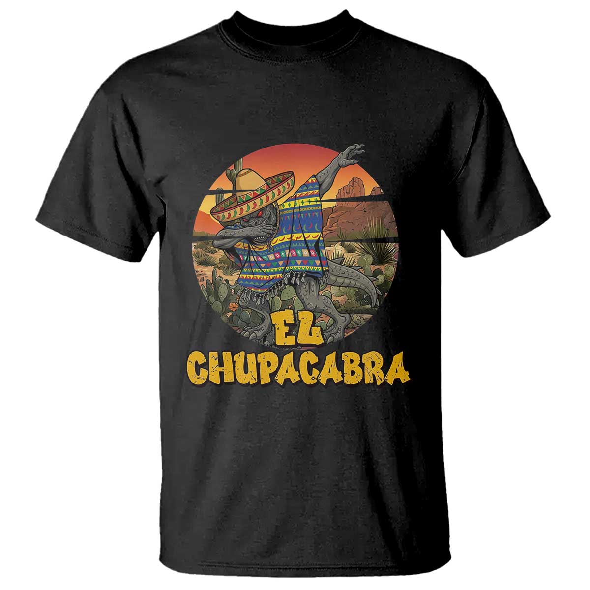 Funny Cinco De Mayo Cryptid Lover Gift T Shirt El Squatcho Dabbing TS12 Black Print Your Wear