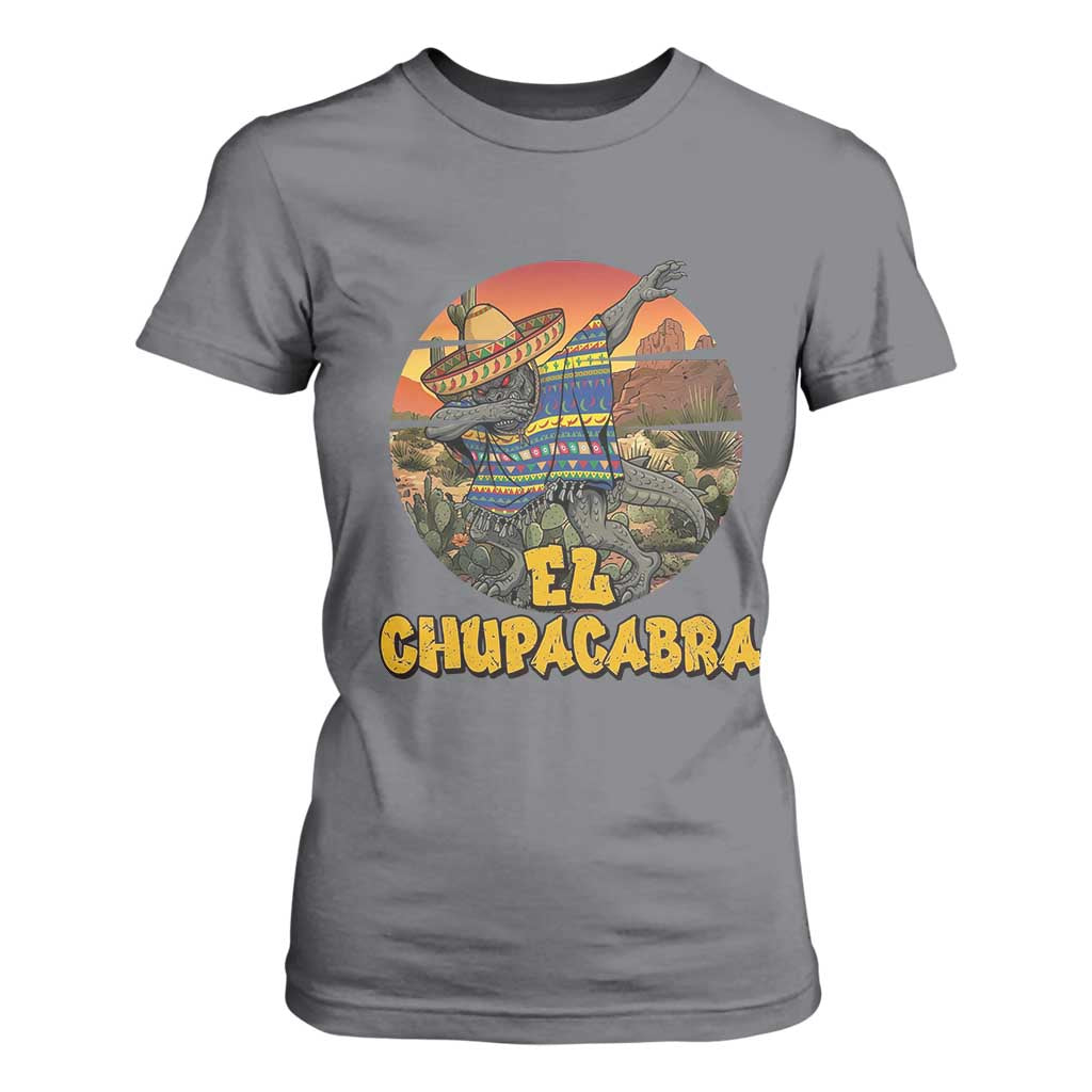 Funny Cinco De Mayo Cryptid Lover Gift T Shirt For Women El Squatcho Dabbing TS12 Charcoal Print Your Wear