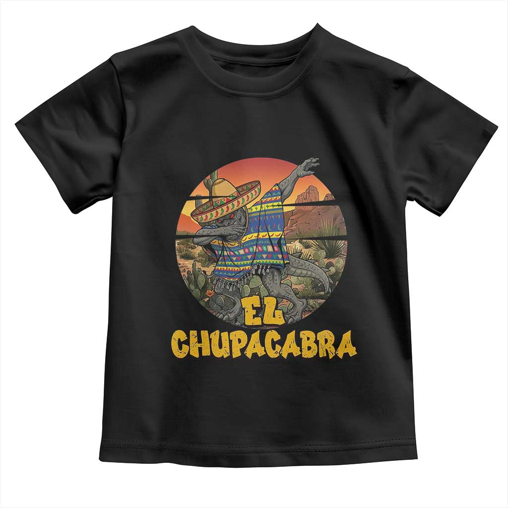 Funny Cinco De Mayo Cryptid Lover Gift Toddler T Shirt El Squatcho Dabbing TS12 Black Print Your Wear