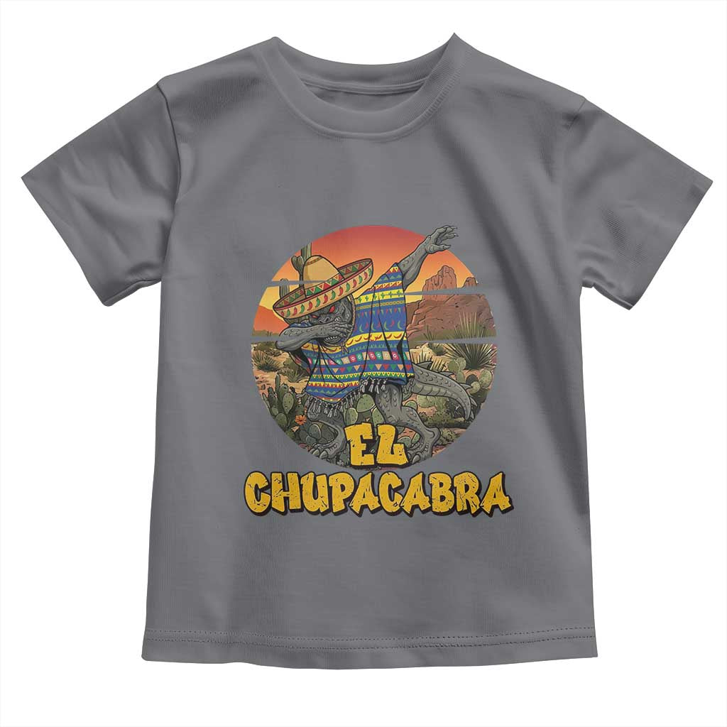 Funny Cinco De Mayo Cryptid Lover Gift Toddler T Shirt El Squatcho Dabbing TS12 Charcoal Print Your Wear
