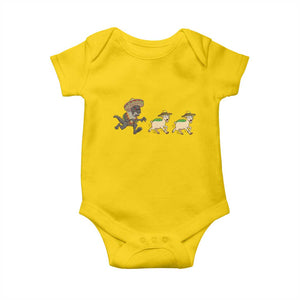 Funny Mexican Fiesta Gift Baby Onesie Chupacabra Chasing Taco Goat TS12 Daisy Print Your Wear