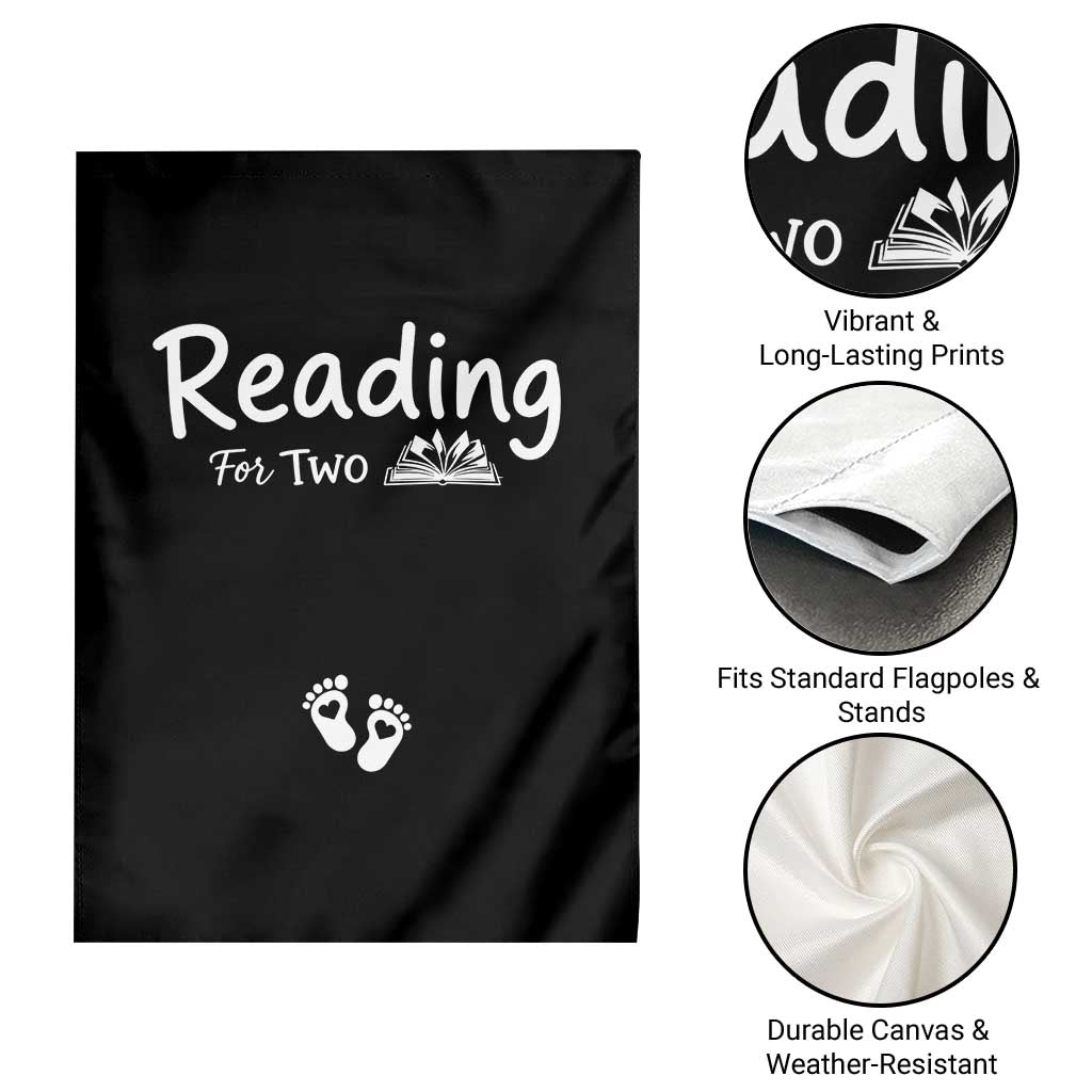 Pregnancy Announcement For Book Lovers Garden Flag Reading For Two TS12 Print Your Wear