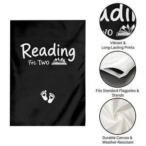 Pregnancy Announcement For Book Lovers Garden Flag Reading For Two TS12 Print Your Wear